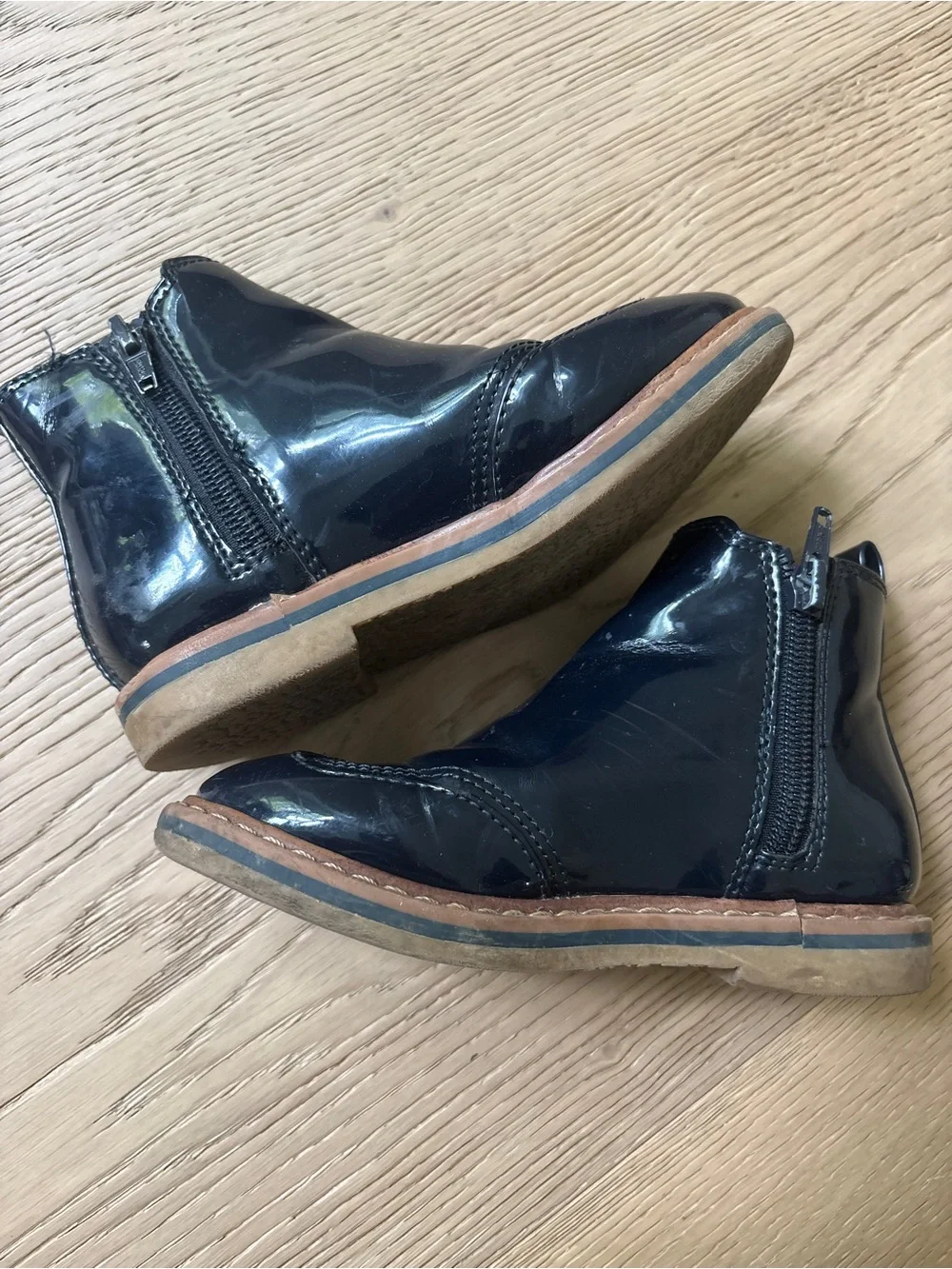 Zara navy boots size 9